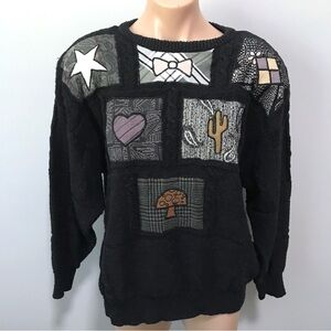20 Ans by Mariea Kim Mushroom Cactus Desert Bandana Star Unique Vintage Sweater